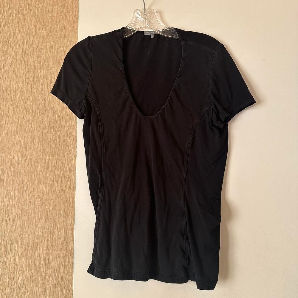 James-perse Women's Black T-shirt